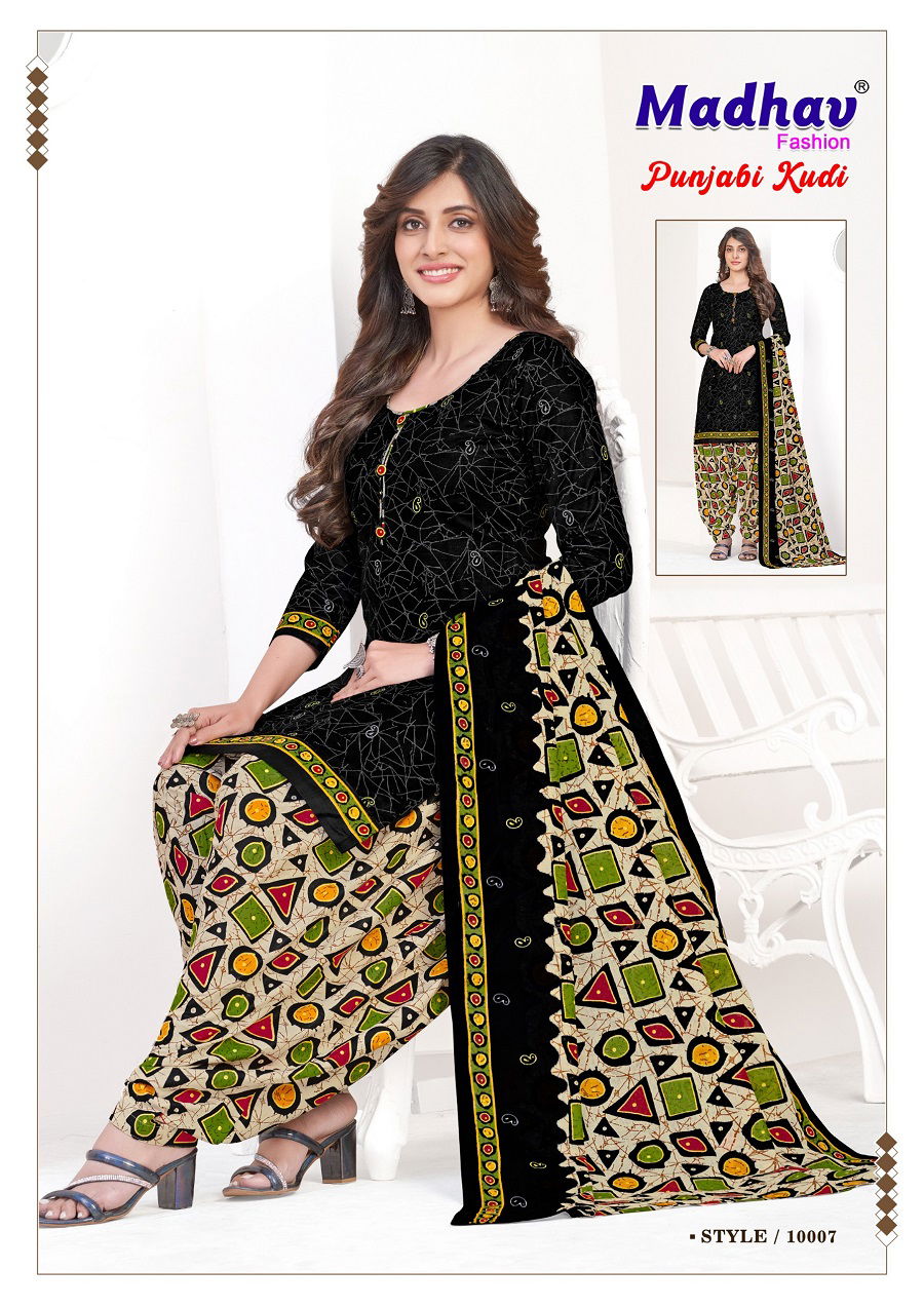 Punjabi Kudi Vol 10 By Madhav Printed Cotton Dress Material Suppliers in Delhi
